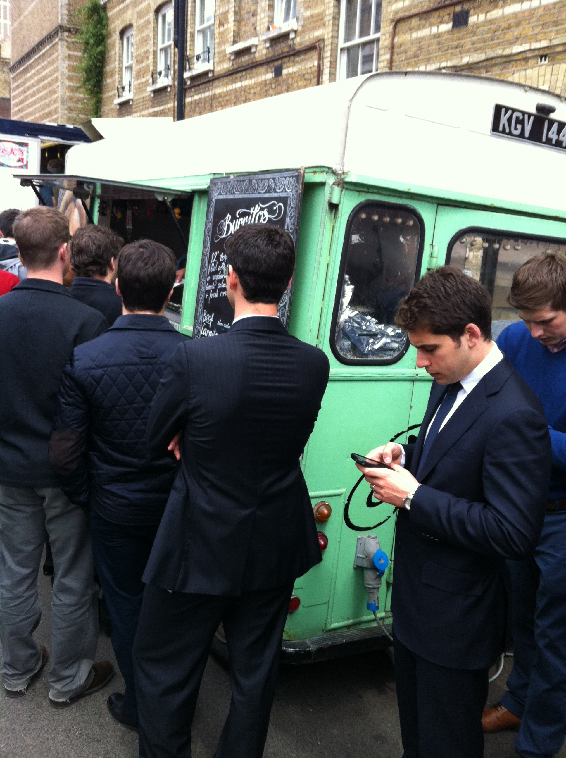 The queue went right around the side and up the street