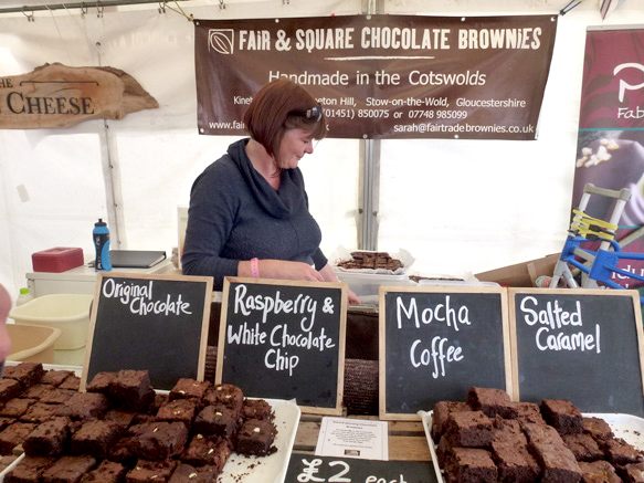 Delicious Brownies! I kept my rasberry one for back at the cottage with a cuppa