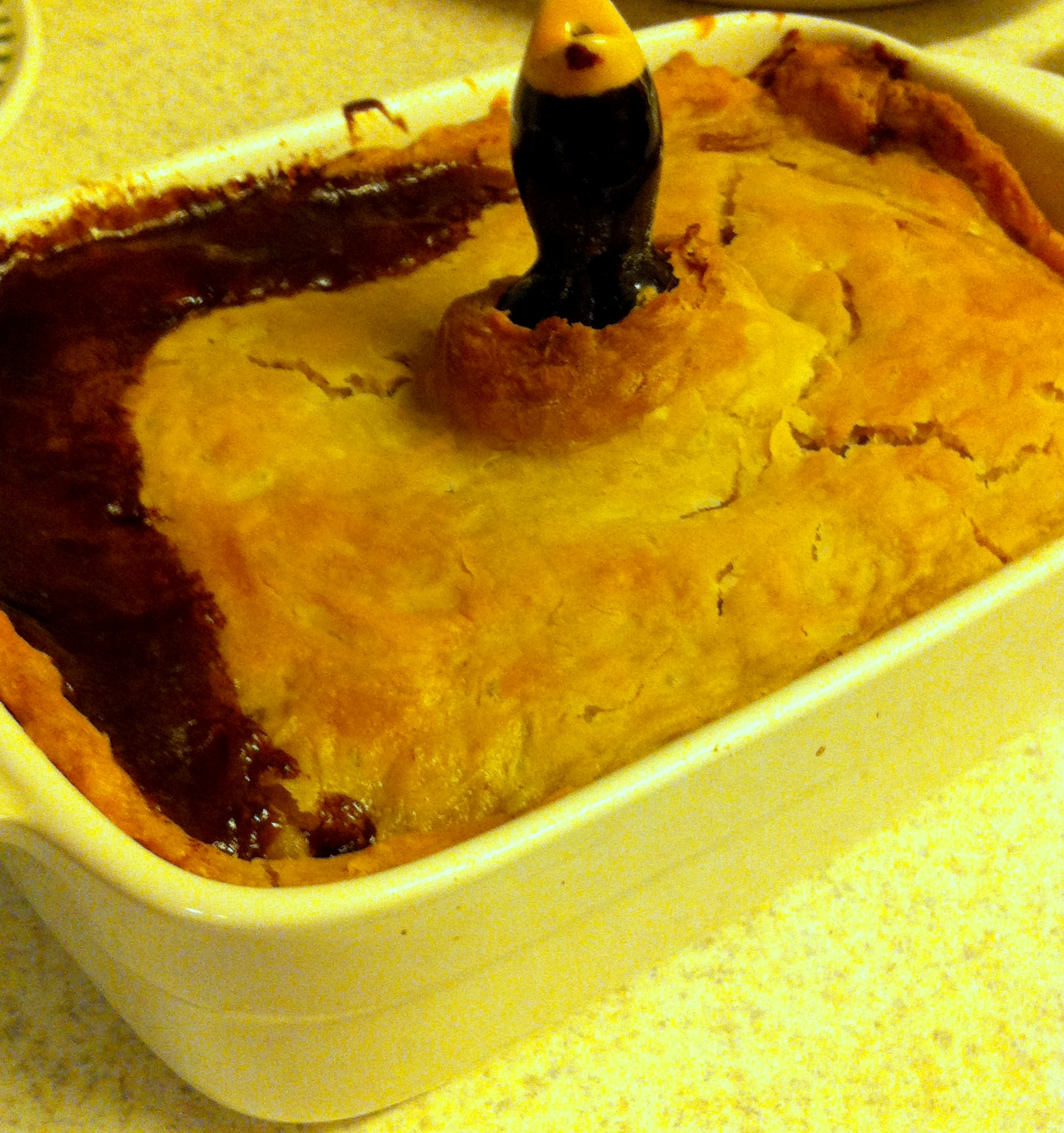 Steak and mushroom pie
